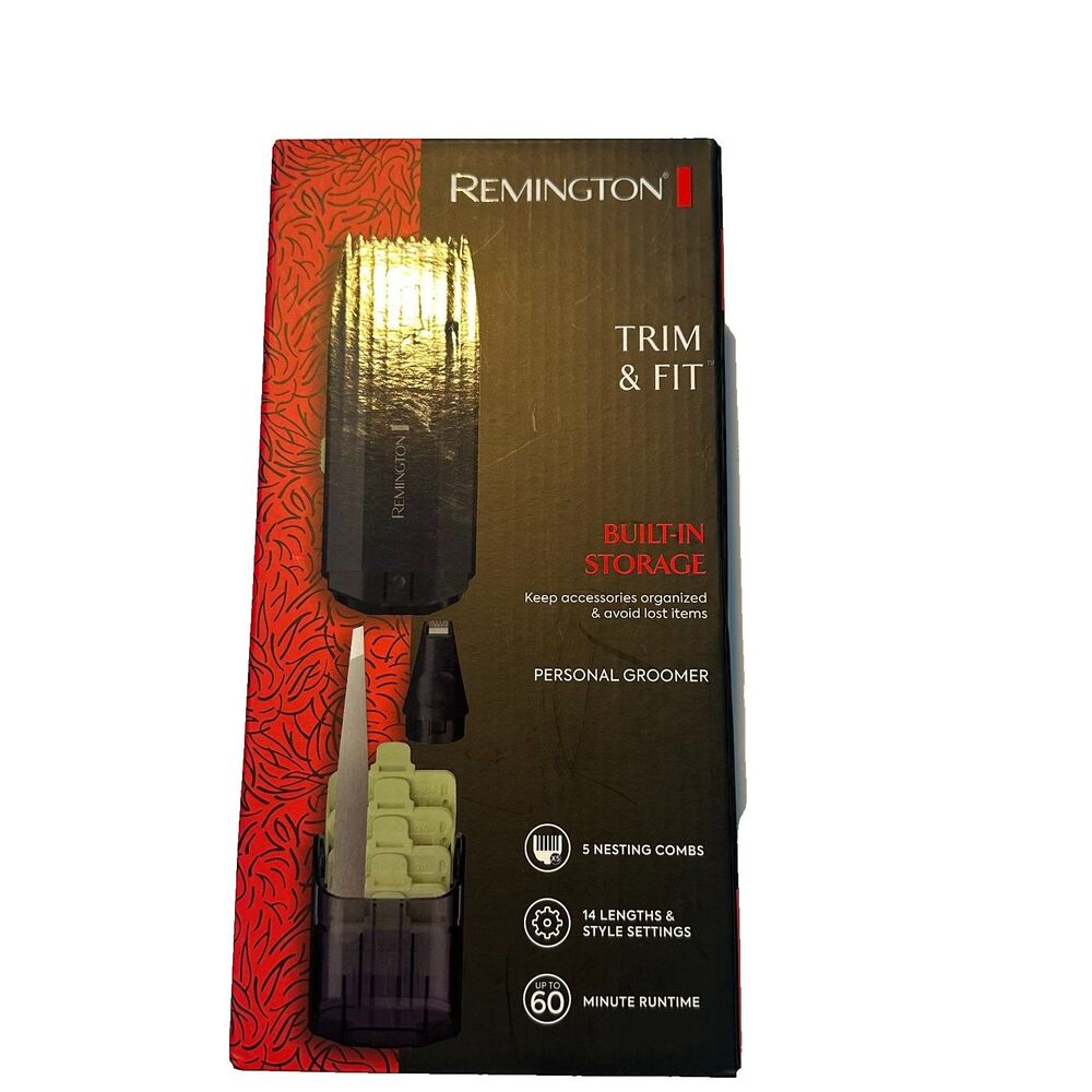 NEW Remington PG8000 Trim And Fit Personal Groomer With Built In Storage Trimmer